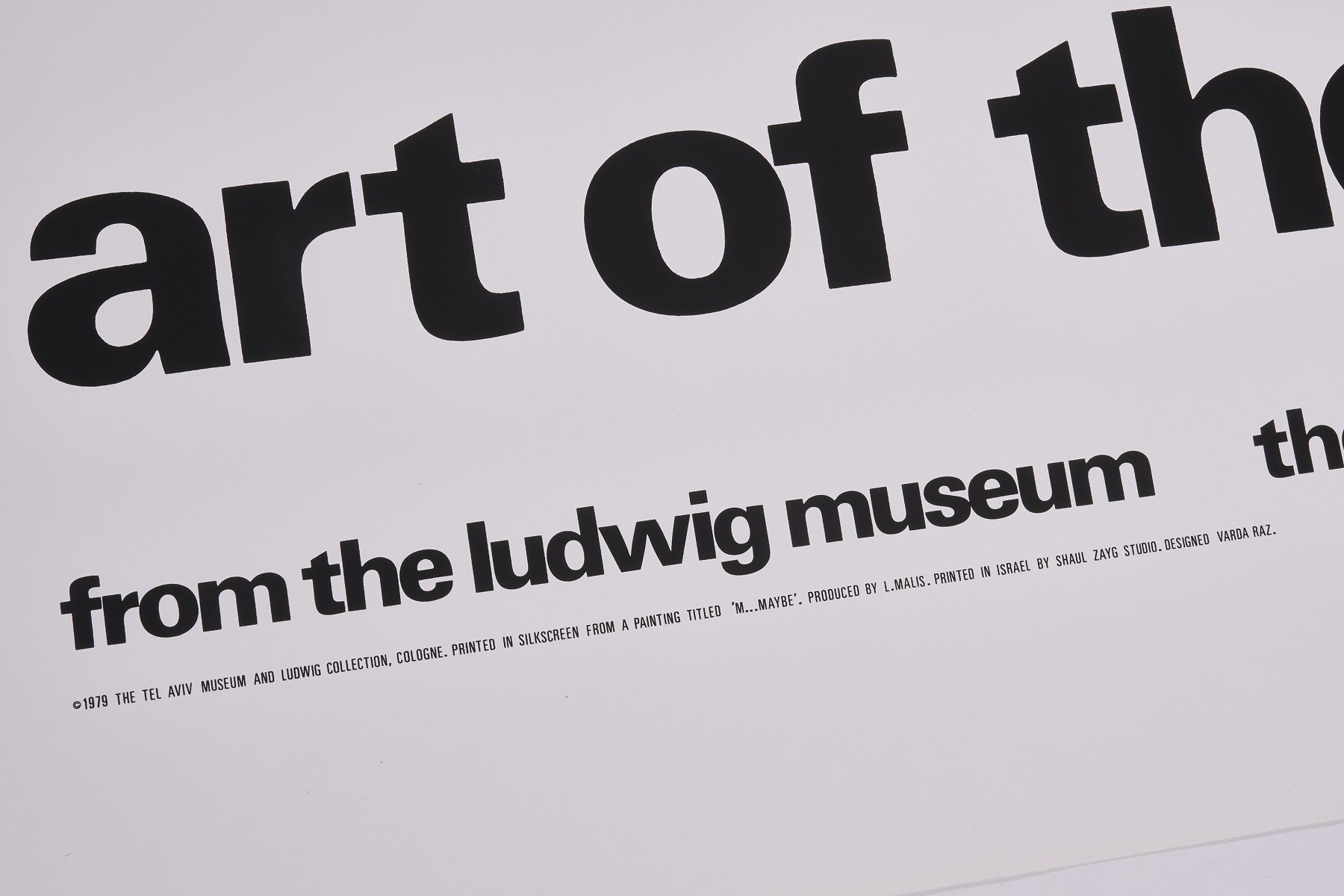 art of the sixties - the tel aviv museum 1979 | POP ART BANANAS