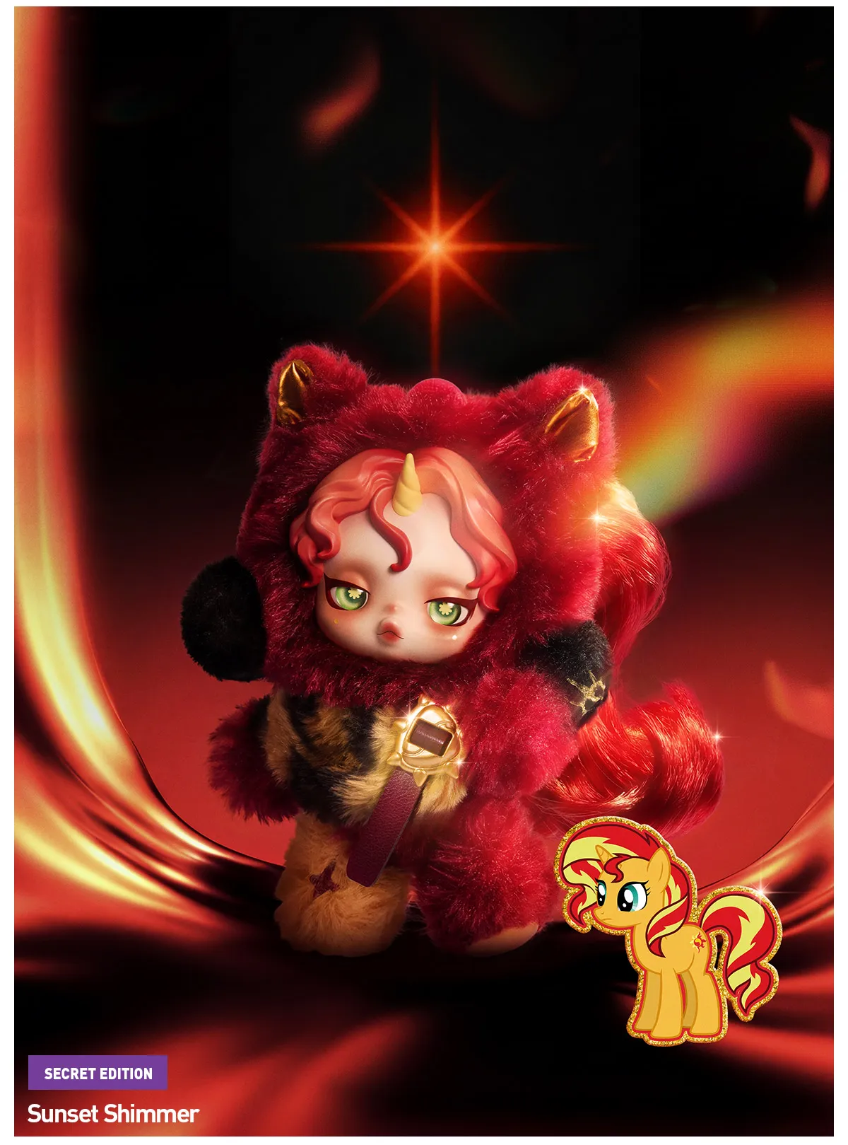 Hot】SKULLPANDA × My Little Pony Series Plush Blind Box