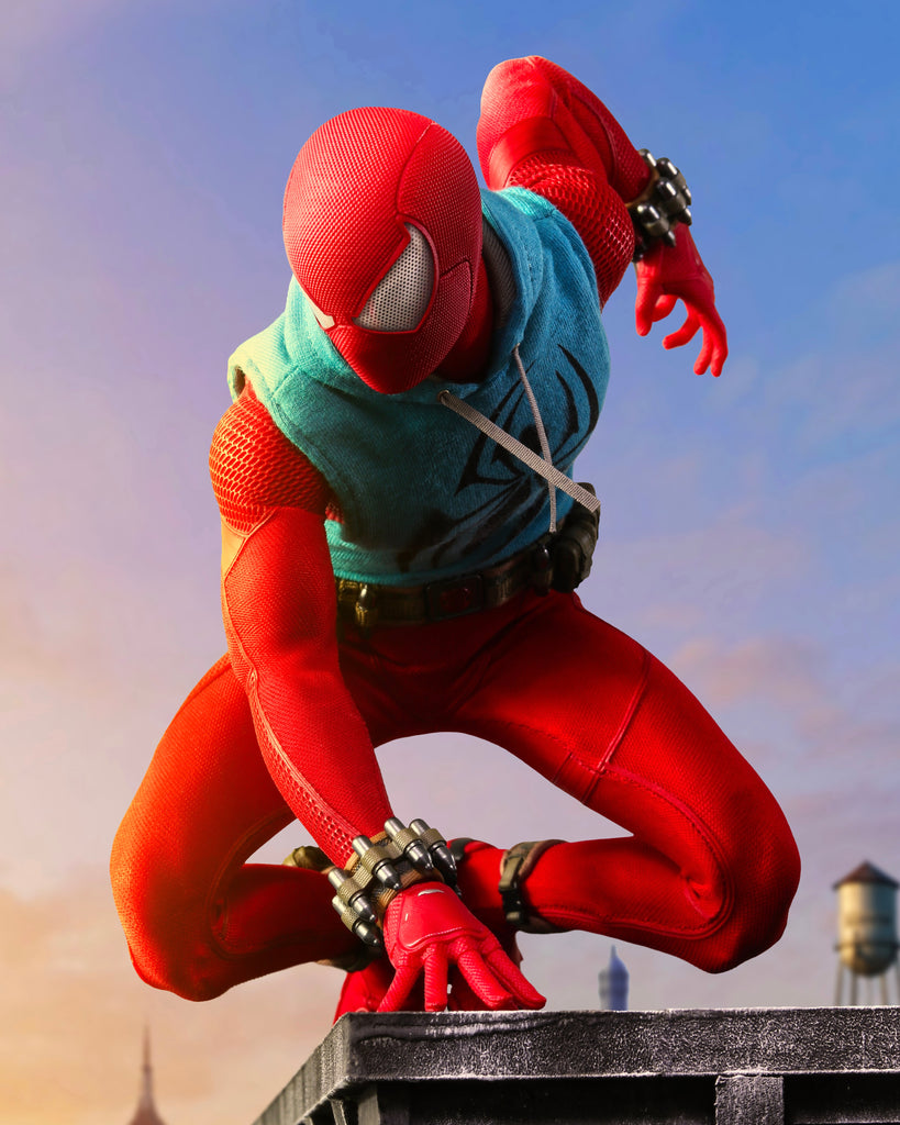 Hot Toys VGM34 Spiderman PS4 Scarlet Spider Suit 1/6 Scale