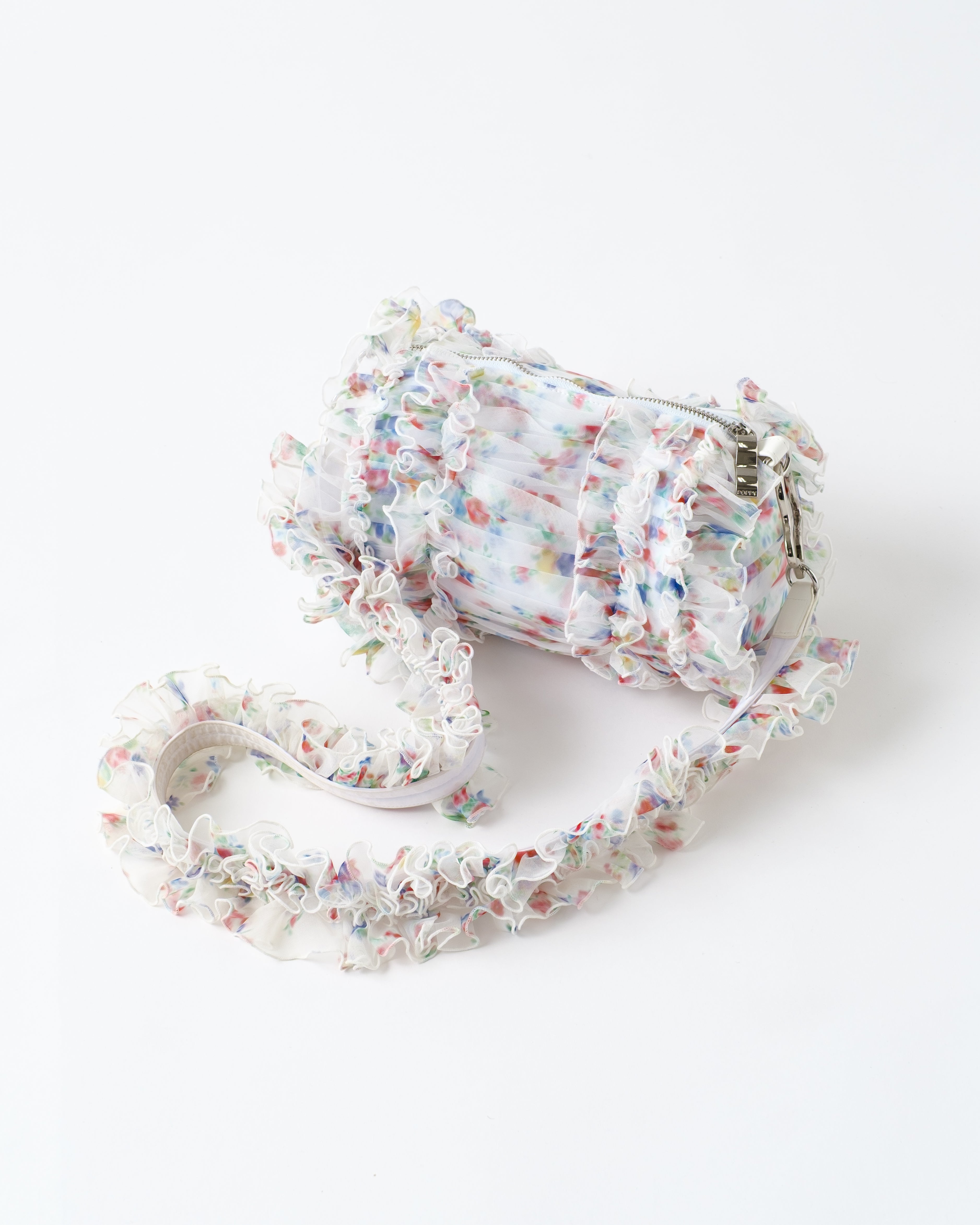 Tulle frill bag (floral pattern)