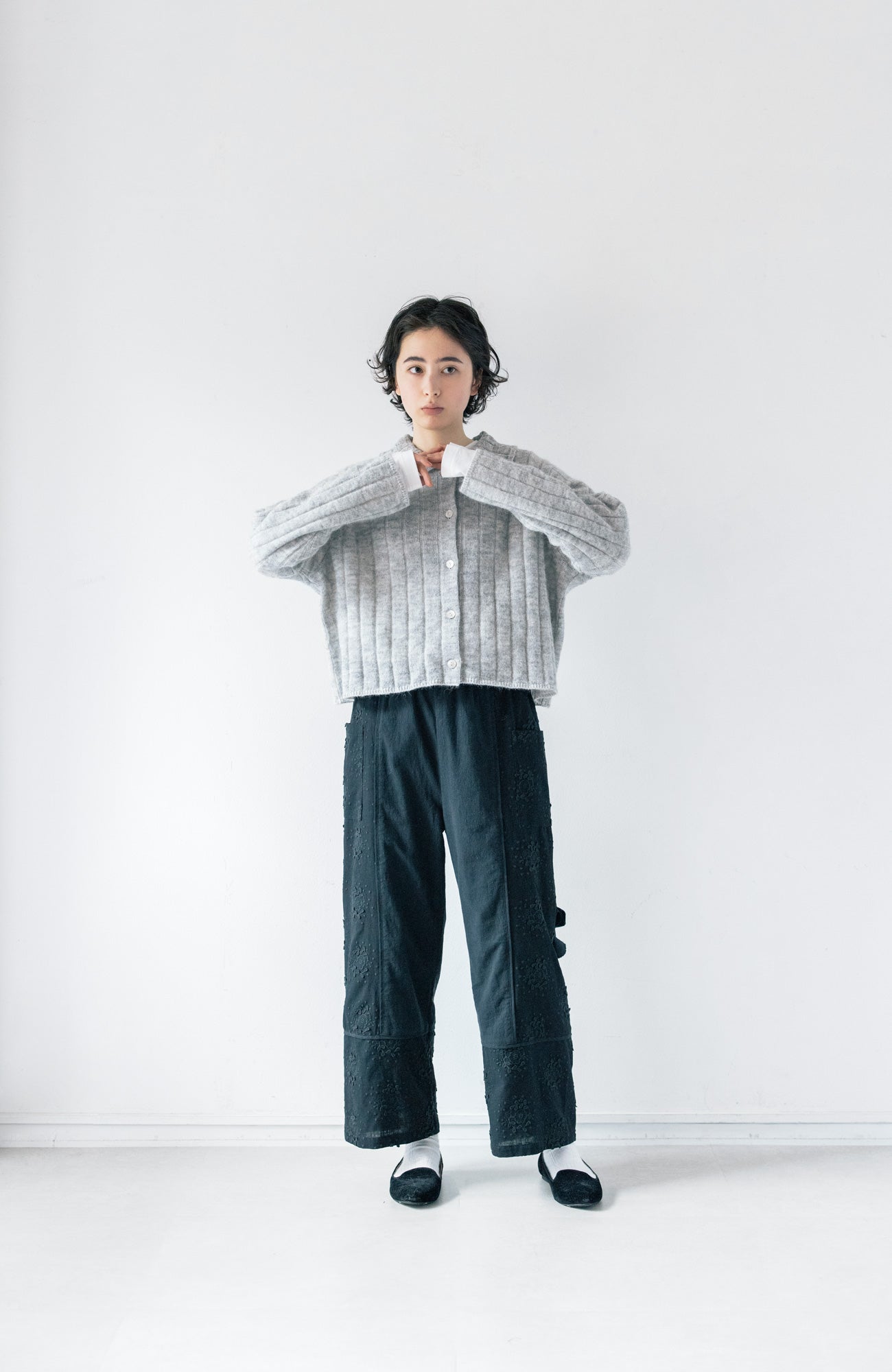 ワイドカラーニットカーディガン(2025 Autumn & Winter Collection)