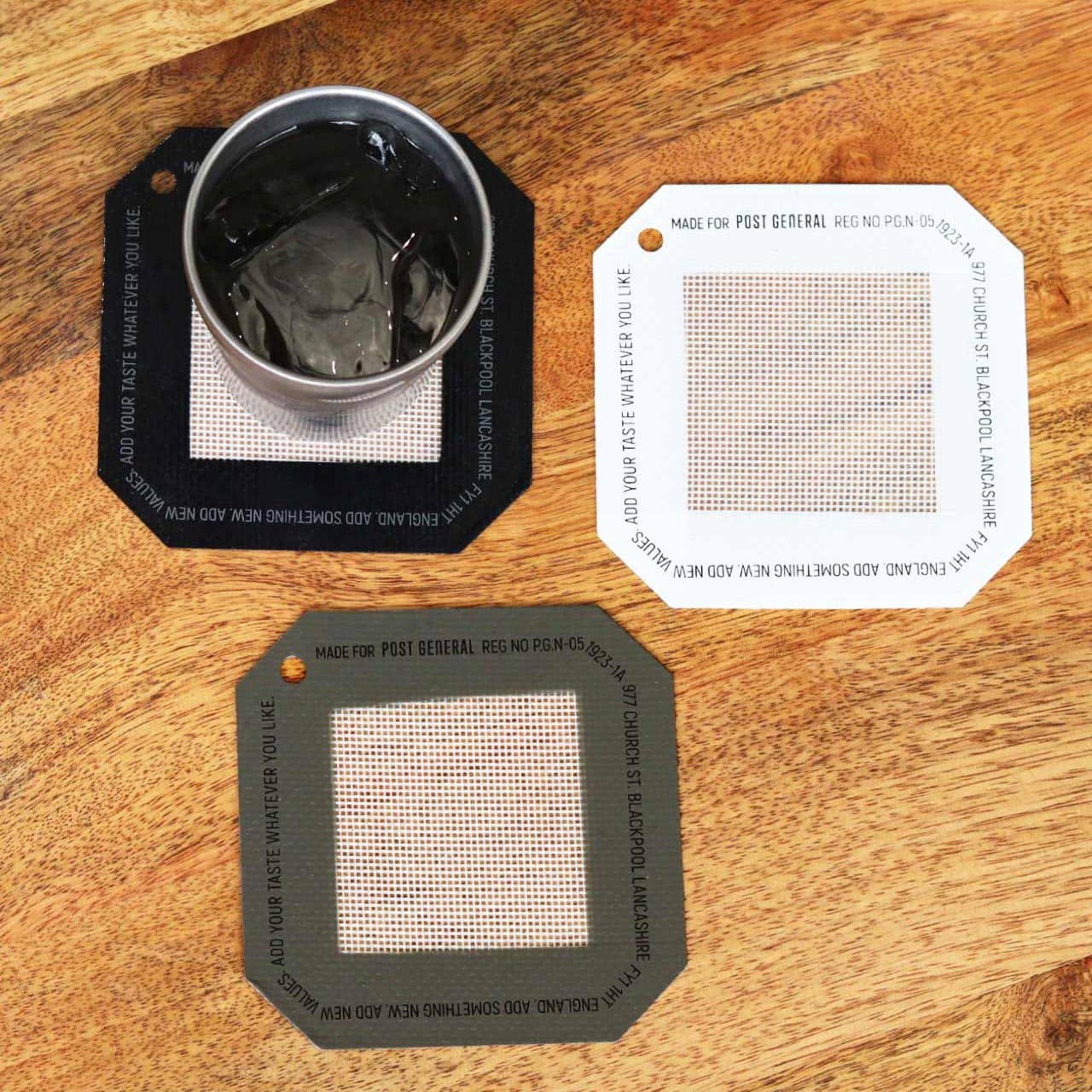 SILICONE COASTER -PACK2- / シリコンコースター パックツー - BLACK