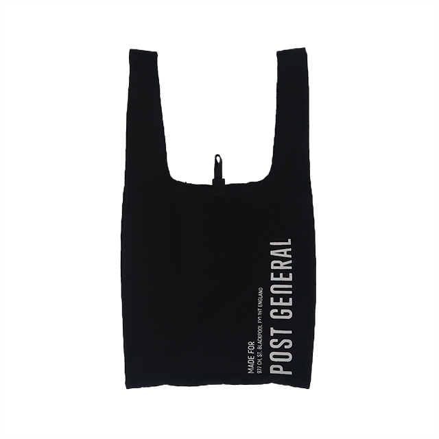 Tele ショッパーバッグ Tele ショッパーバッグ shopper bag 横型 black