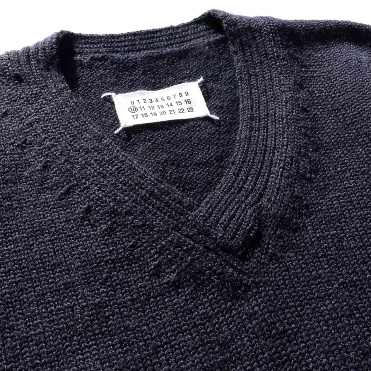 POST JUNK / MAISON MARTIN MARGIELA 10 / 07AW V-Neck Knit [XL]