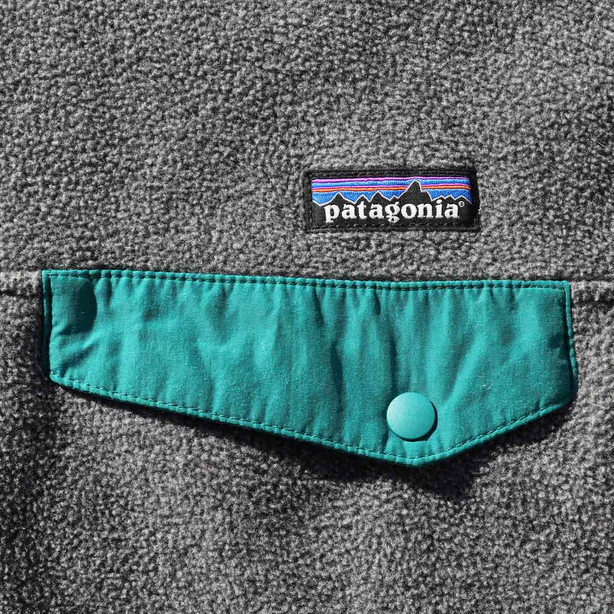 POST JUNK / 00's～ PATAGONIA SYNCHILLA グレー×エメラルド スナップT