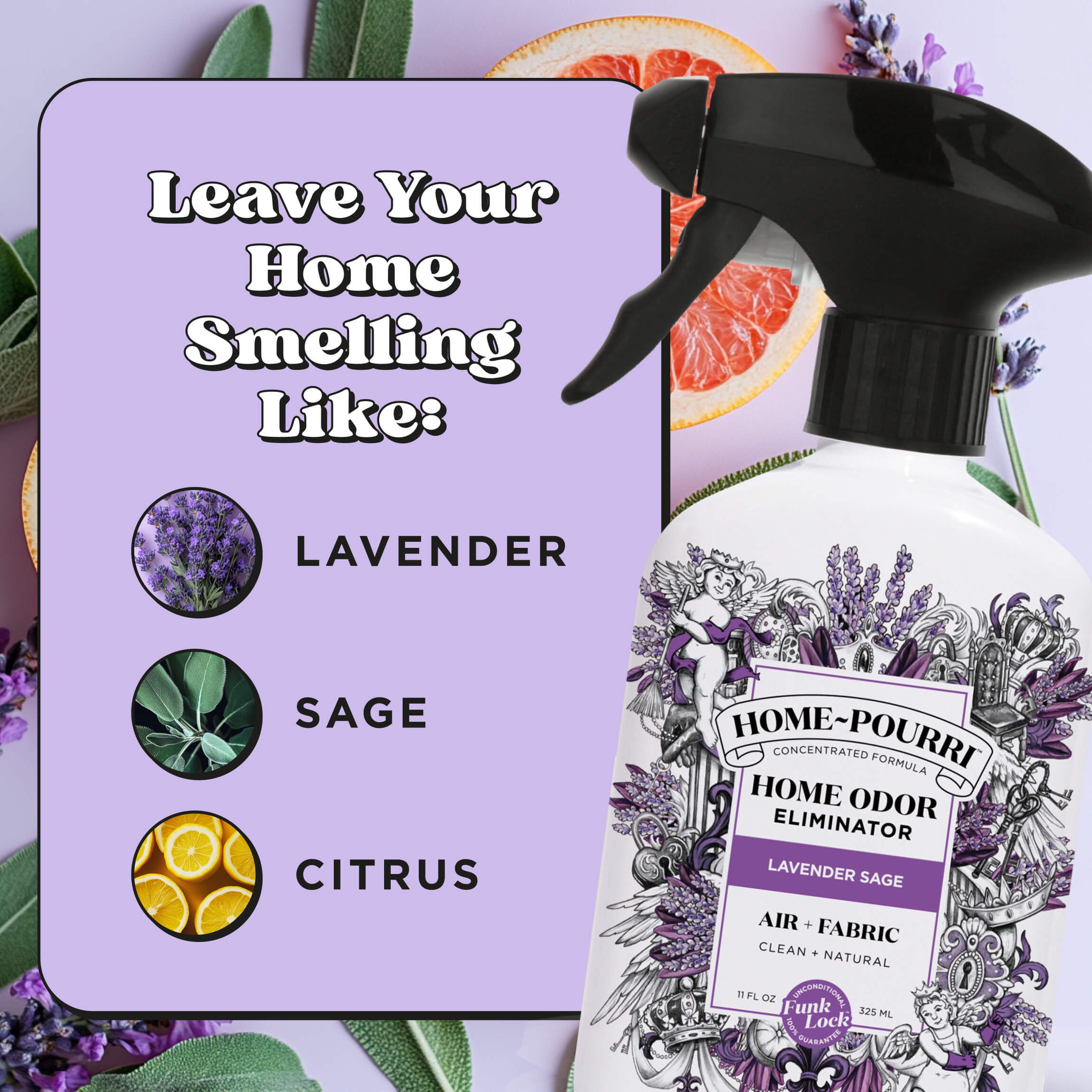 Home~Pourri Lavender Sage Freshener: Shop & Refresh Today
