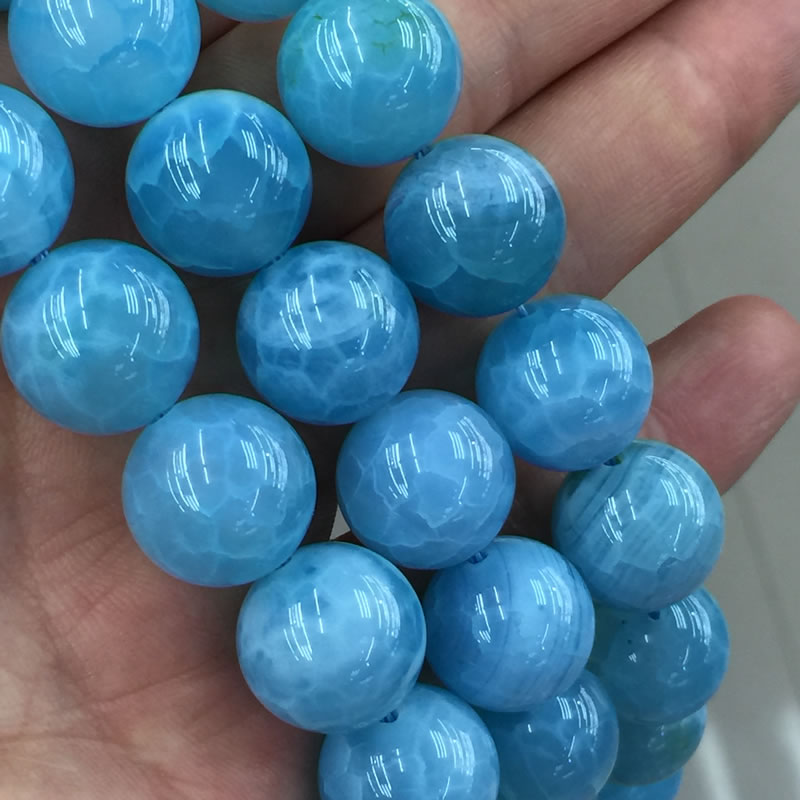 美品☆ラリマーブルードラゴンアゲート☆龍紋瑪瑙☆AAA☆4/6/8/10/12