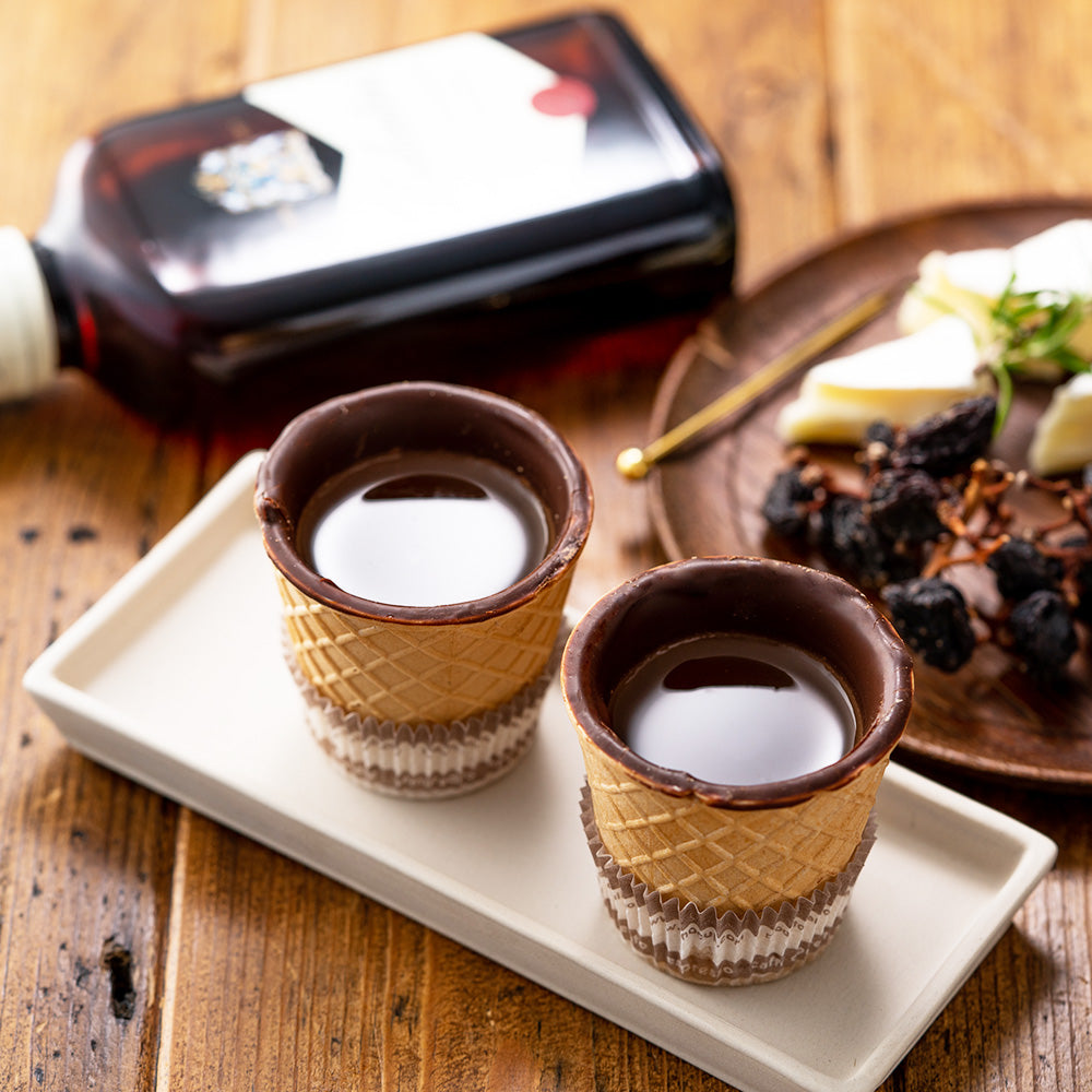 ギフト】食べられるチョコのカップとウィスキー「バランタインファイ