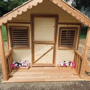 Little Alexandra Cottage with front porch | Playhouses for Kids