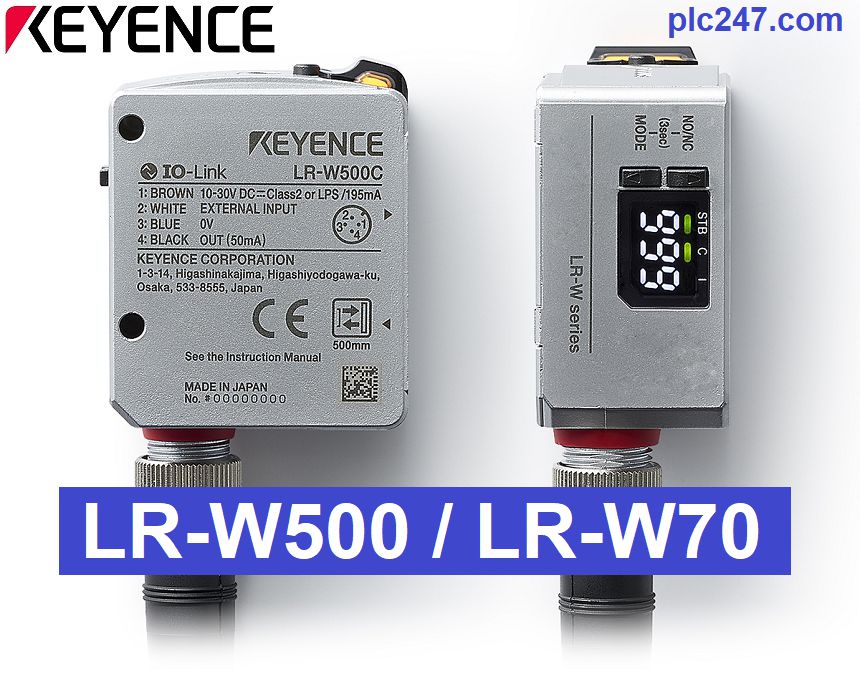 Keyence LR-W500 / LR-W70 Manual PDF - plc247.com