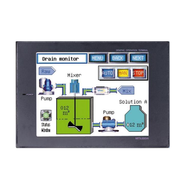 三菱 グラフィックオペレーションターミナル A951GOT-LBD DC24V 三菱