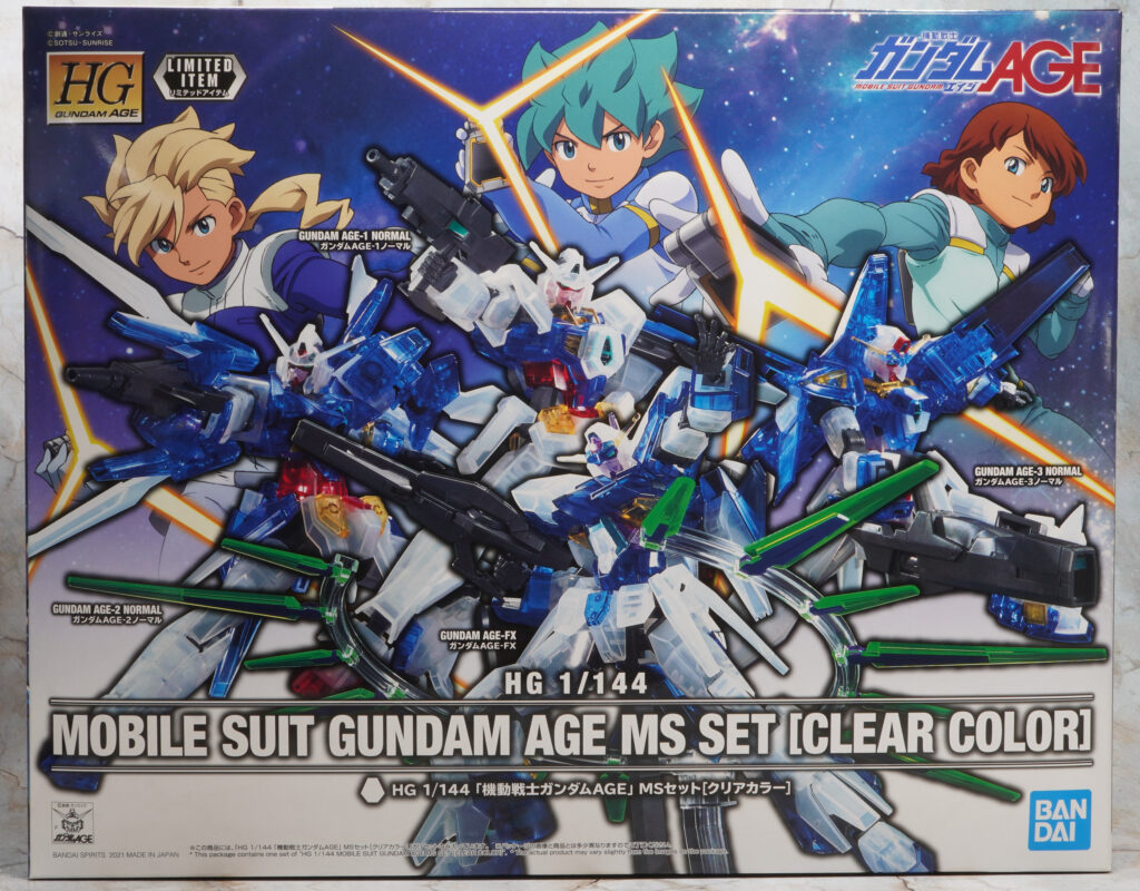 HGAGE】「機動戦士ガンダムAGE」MSセット[クリアカラー]【イベント限定