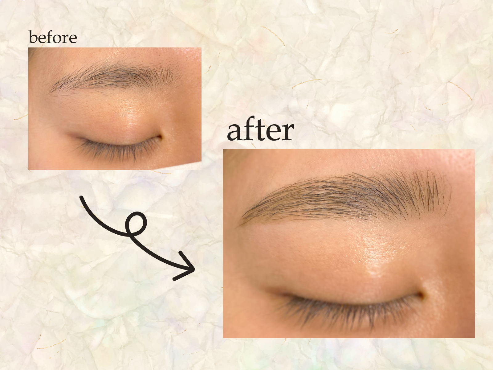 自眉毛を活かした美眉に！ハリウッドブロウリフトのご紹介 | まつ毛