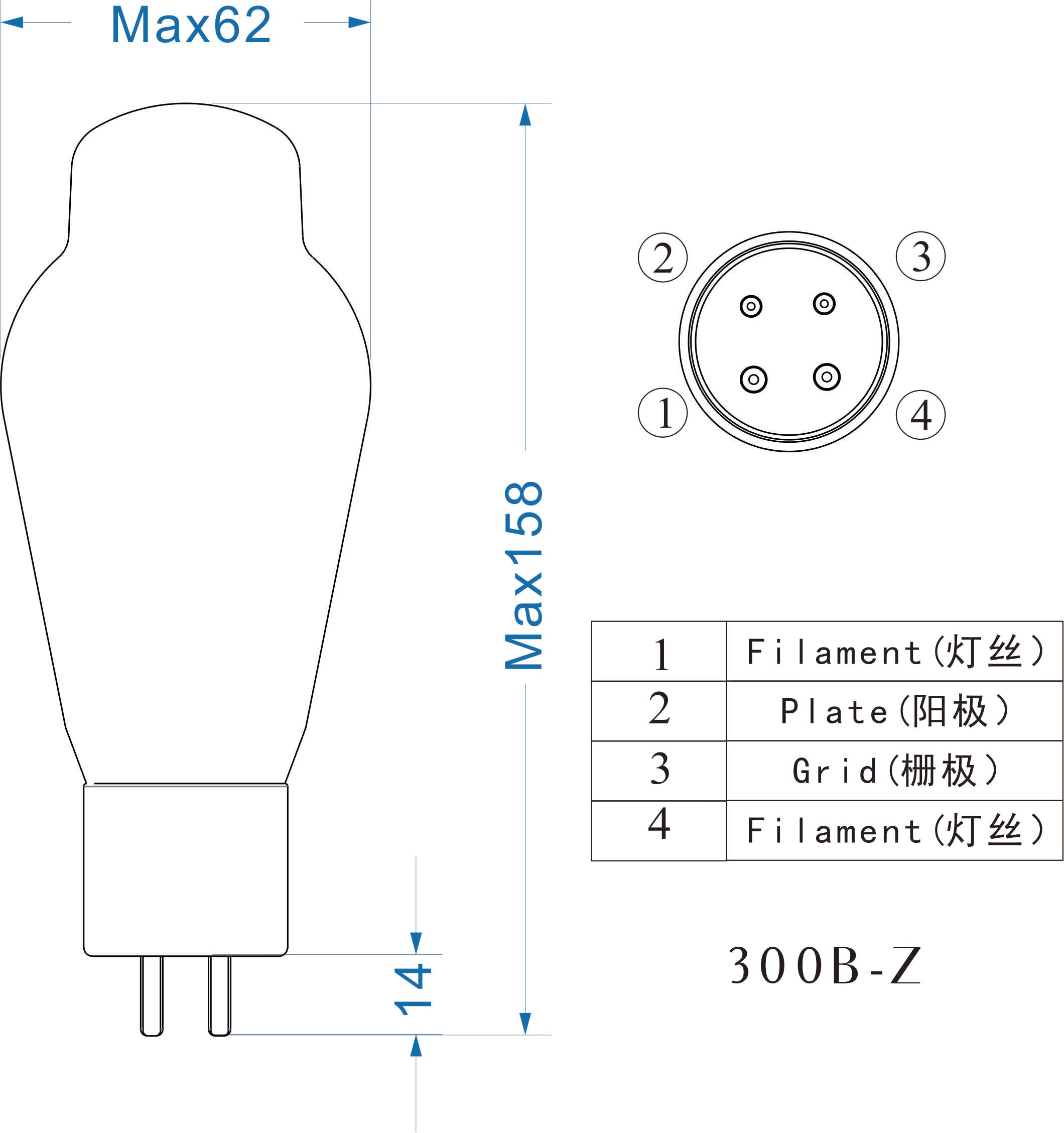 PSVANE Treasure 300B-Z Vacuum Tube