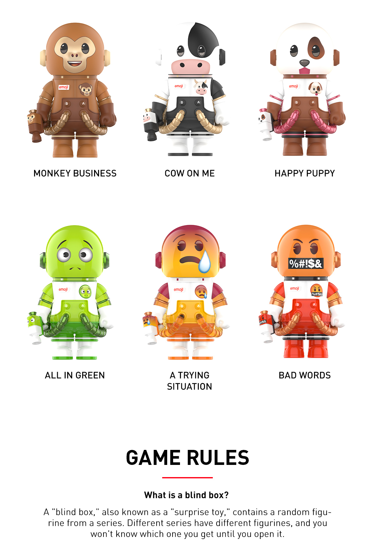 MEGA SPACE MOLLY 100% × emoji™ Series - POP MART (Japan)