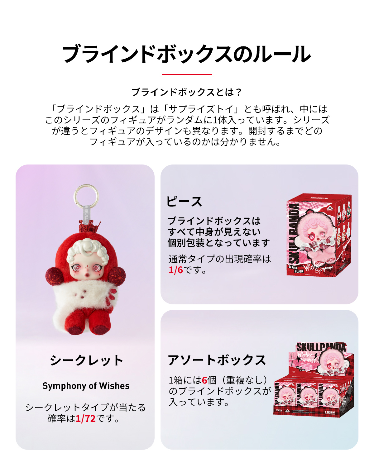 SKULLPANDA Winter Symphony Series Plush - POP MART (Japan)