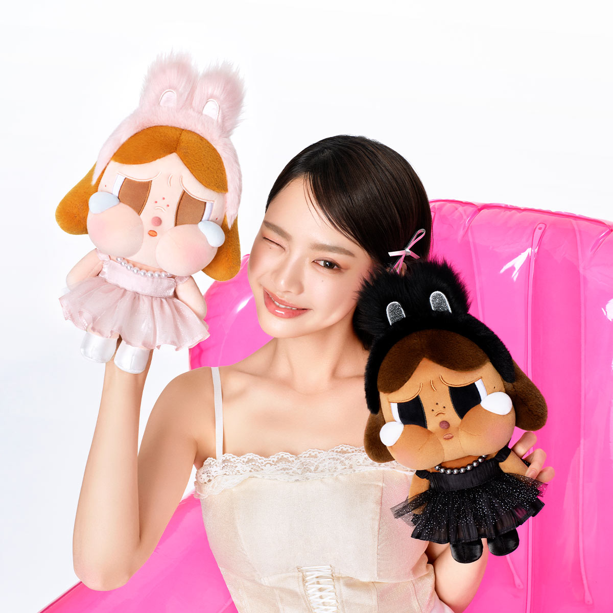 CRYBABY SHINY SHINY SERIES-Plush Doll (Pink) - POP MART (Japan)