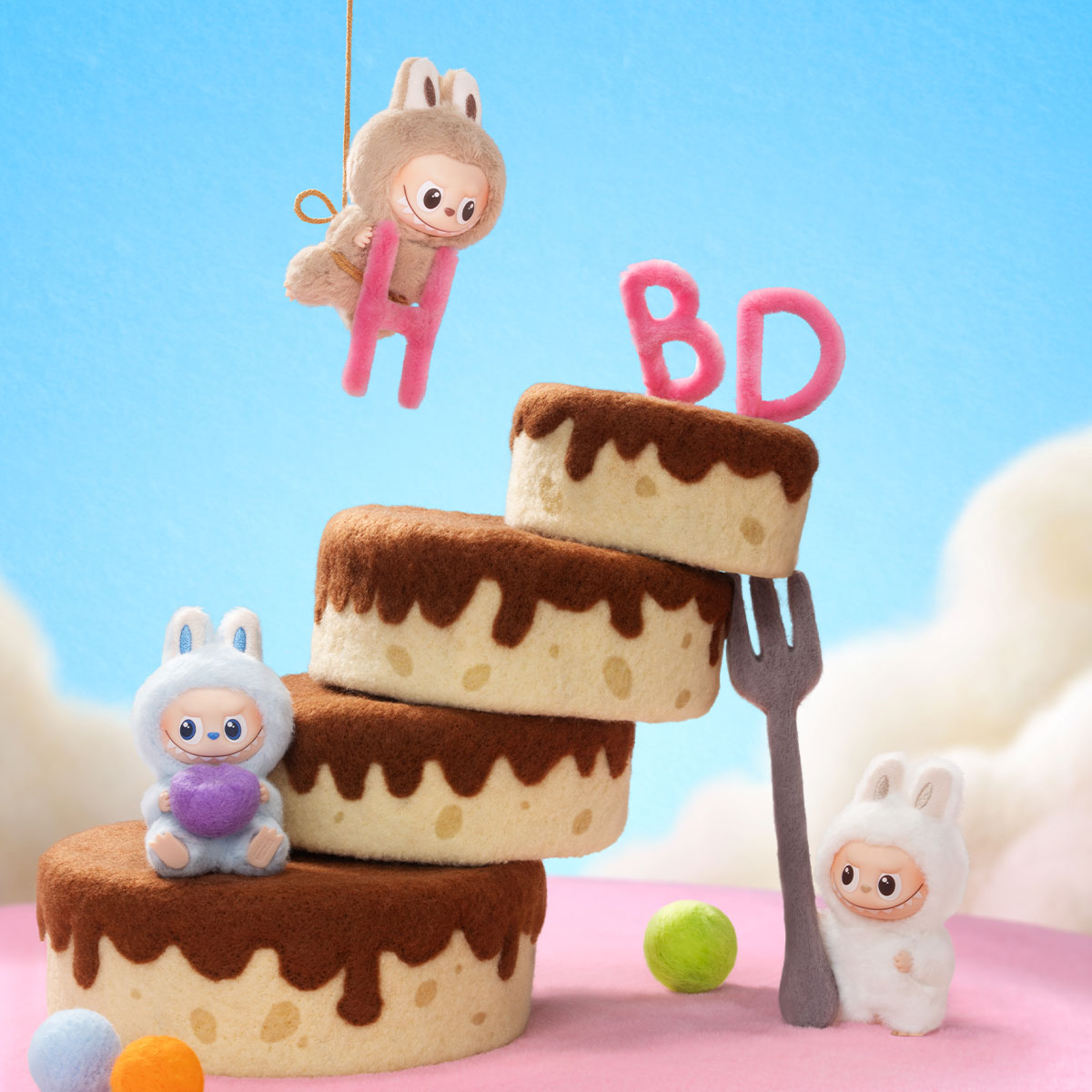 THE MONSTER PIN FOR LOVE ぬいぐるみペンダント(A-M) POP MART