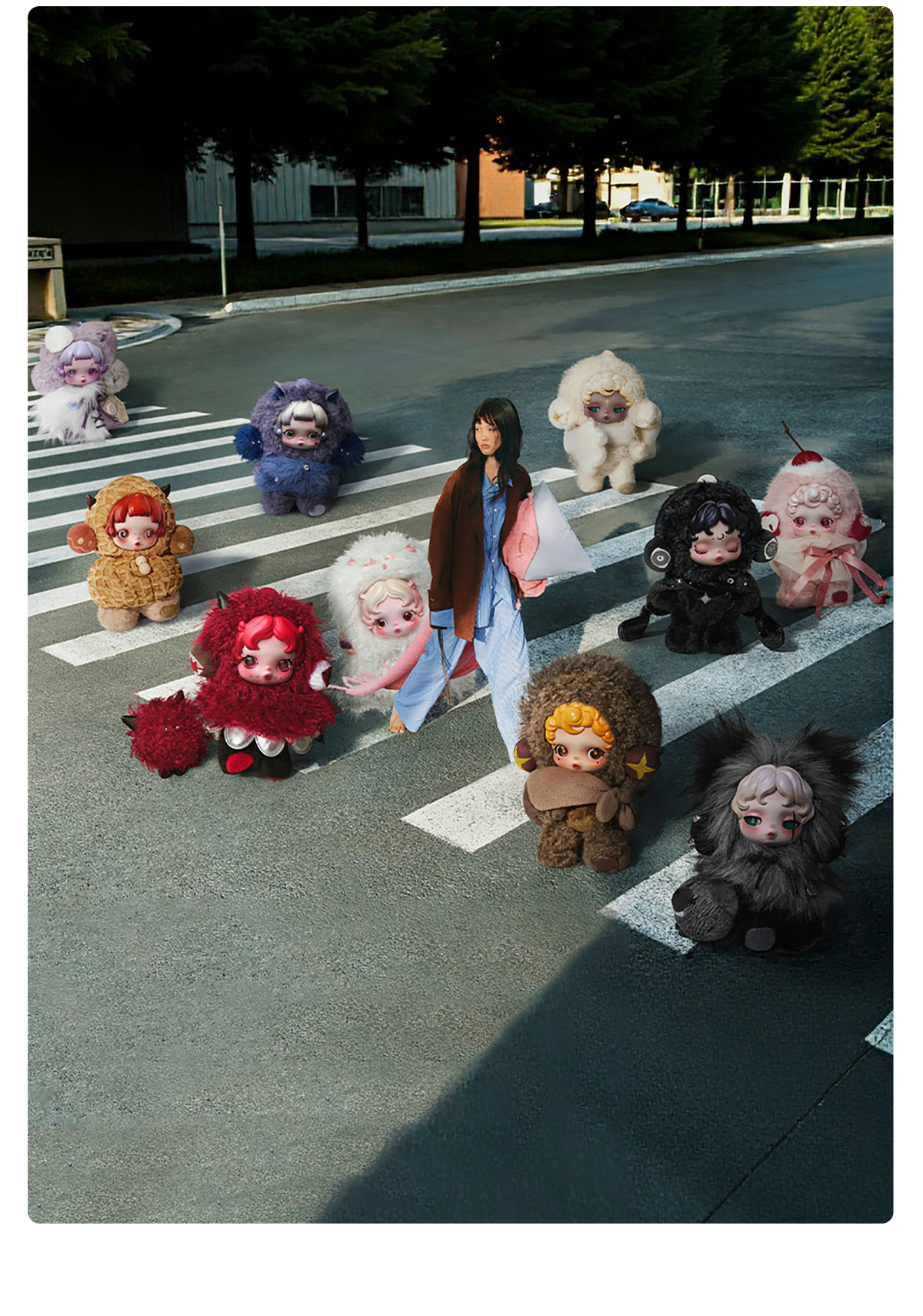 SKULLPANDA You Found Me! シリーズ ぬいぐるみペンダント - POP MART