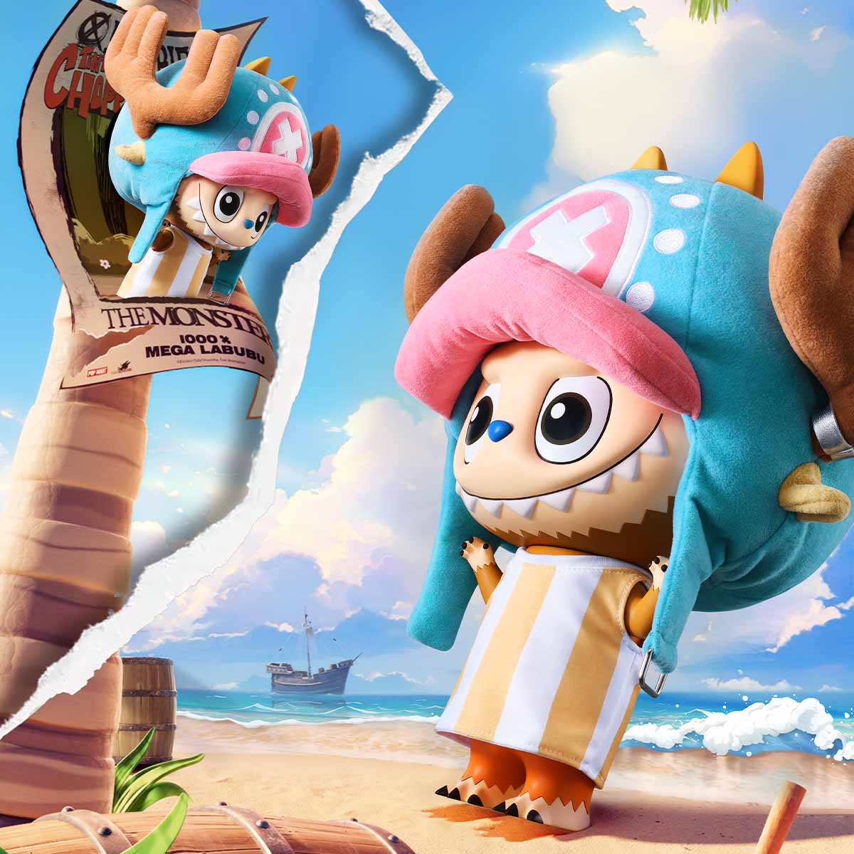 MEGA LABUBU 400% TONY TONY CHOPPER - POP MART (United States)