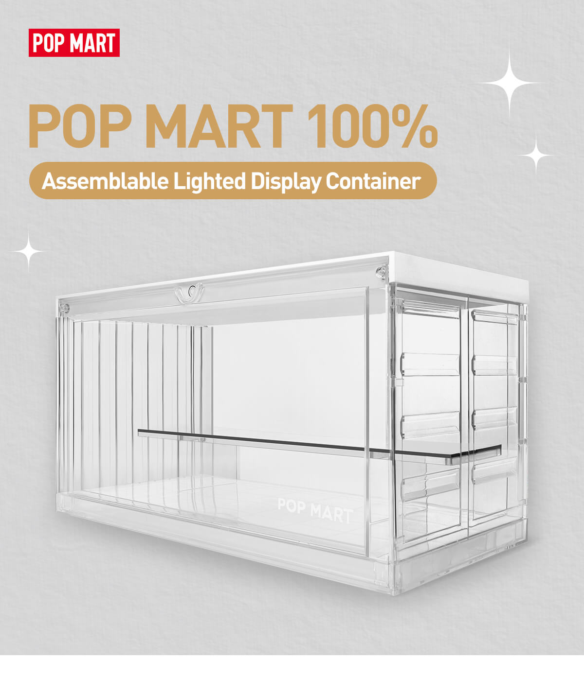 POP MART 100% Assemblable Lighted Display Container - POP MART