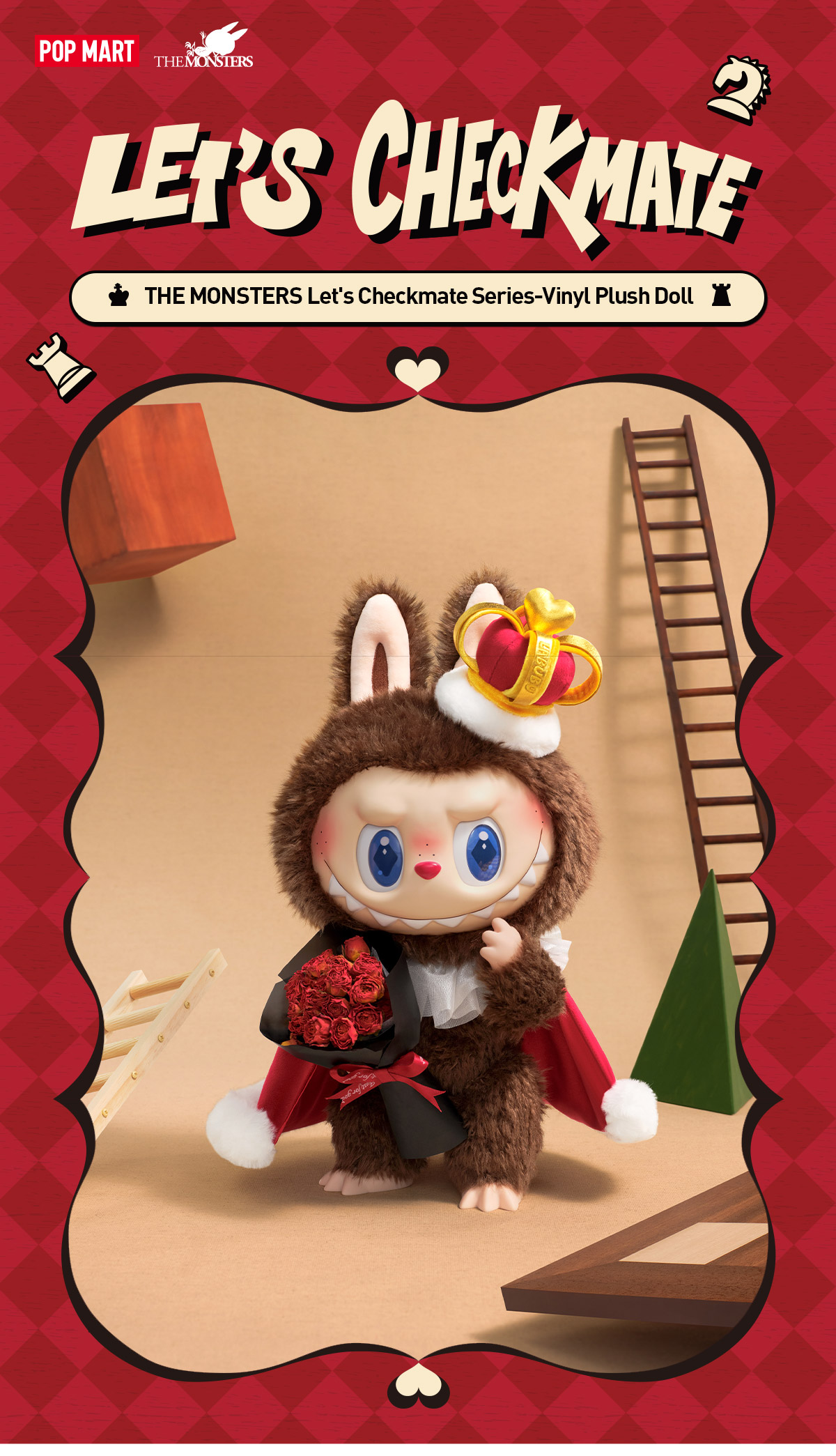 THE MONSTERS Let's Checkmate Series-Vinyl Plush Doll - POP MART