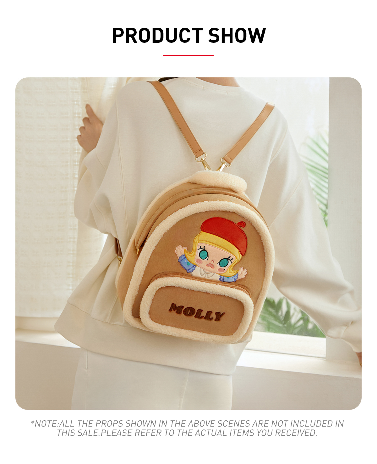 Classic Bag Series- MOLLY Suede Leather Backpack - POP MART (Hong