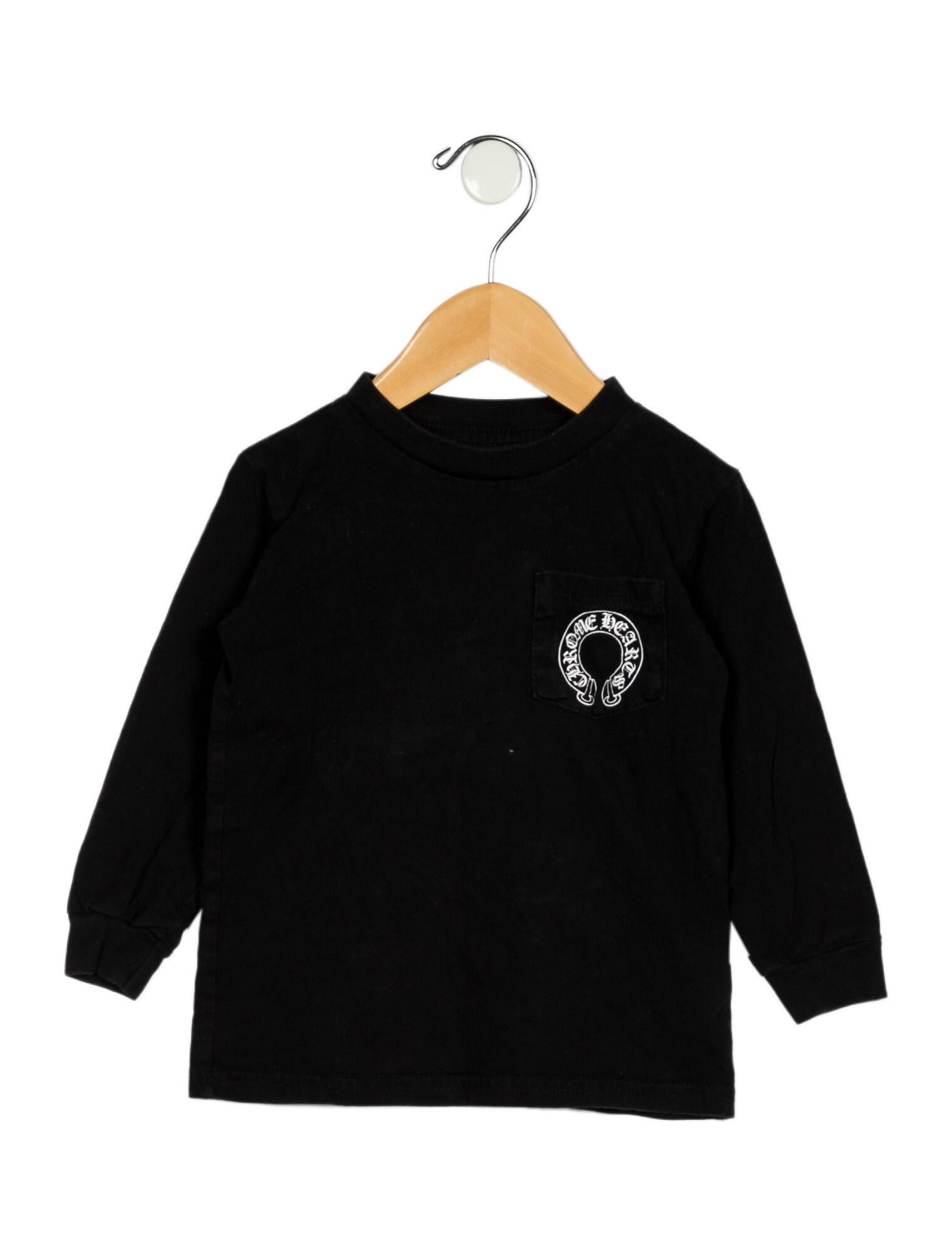 Chrome Hearts Toddler Boys' Scroll Logo Shirt - Black Sizes 2-6