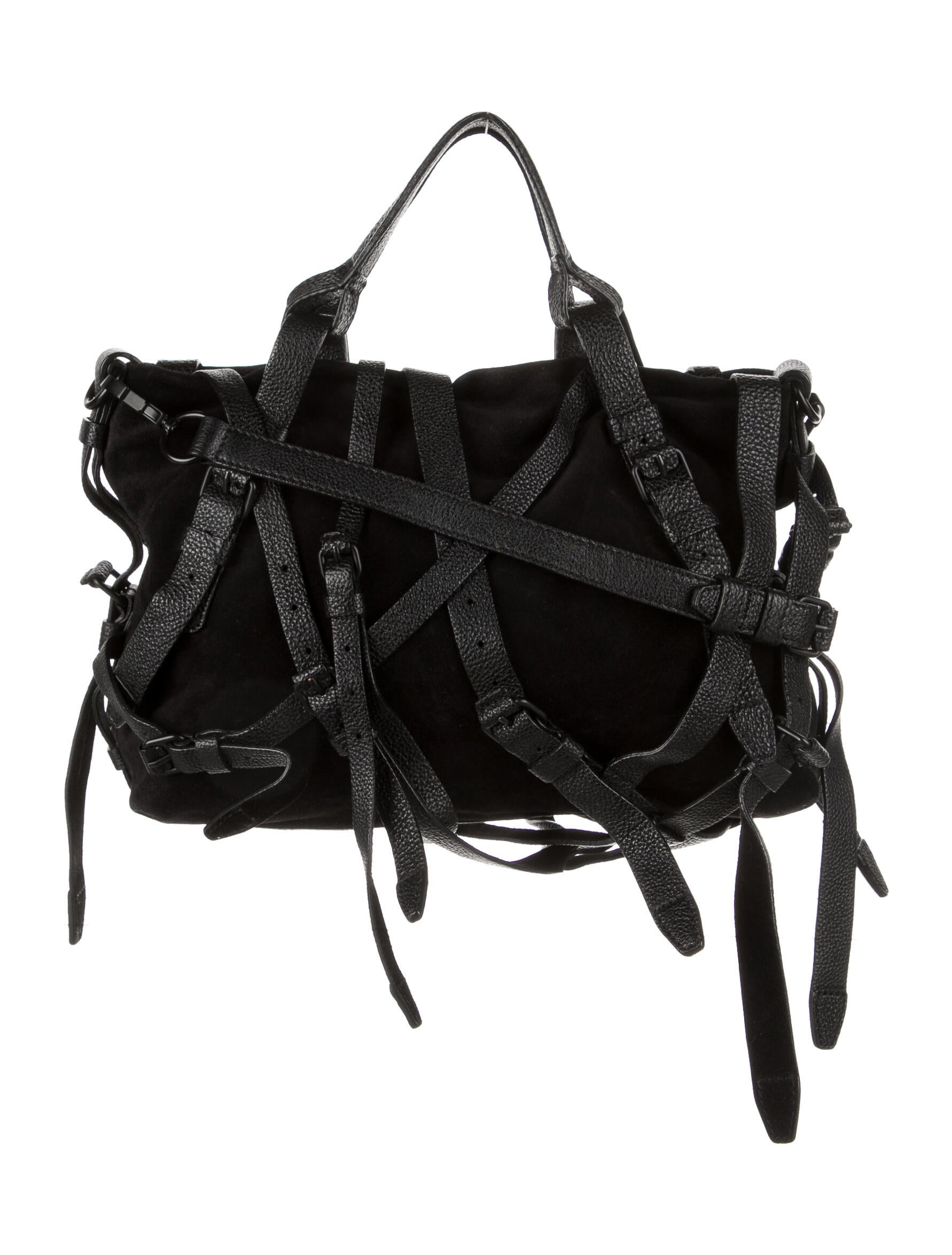Alexander Wang Leather Trim Bondage Tote Bag - Black Totes