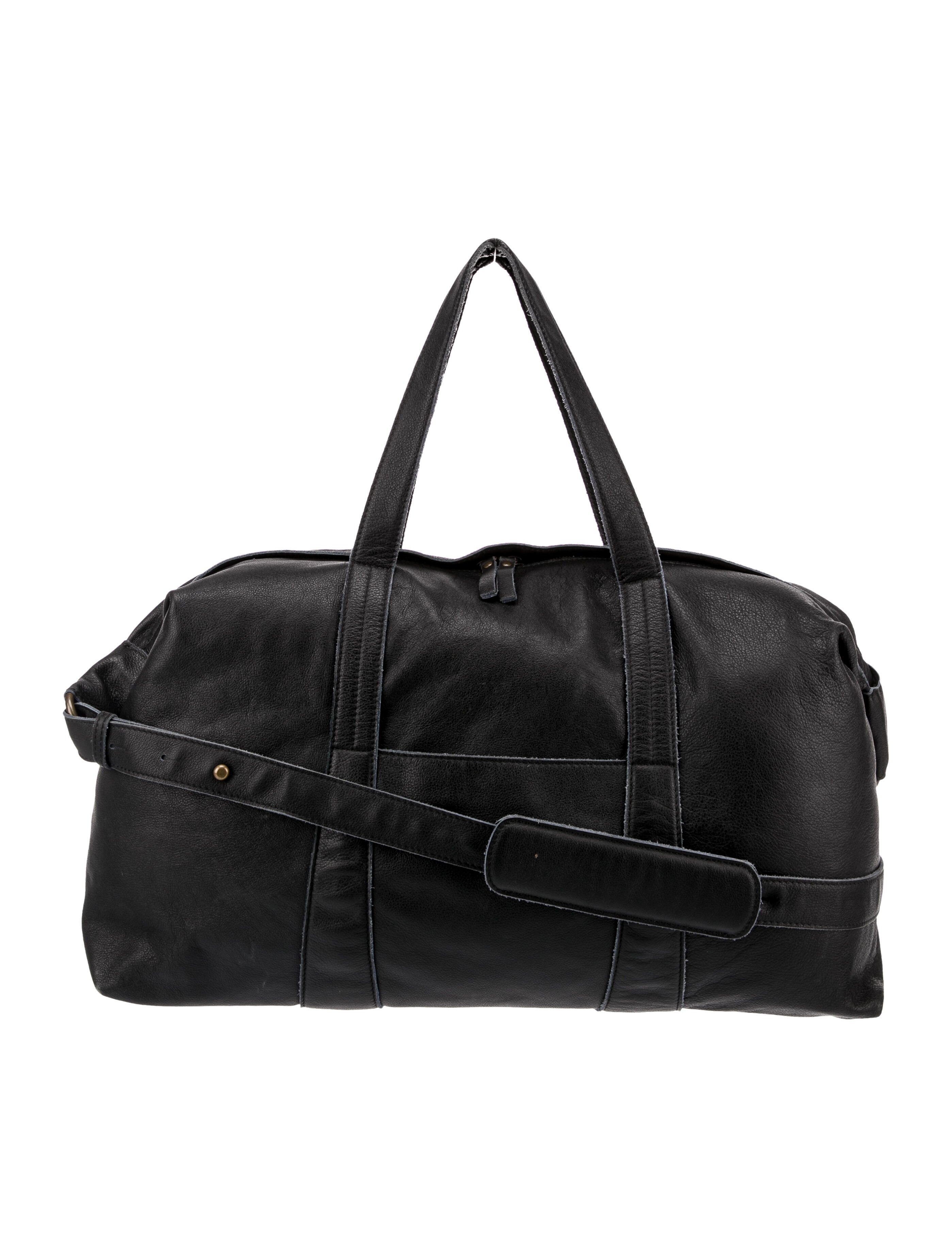 Maison Margiela Leather Travel Bag - Black Luggage and Travel