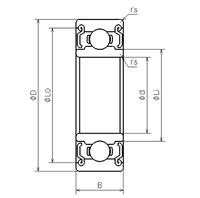 DDR-1240ZZ | 深溝玉軸受 | ミニチュア・小径ボールベアリング