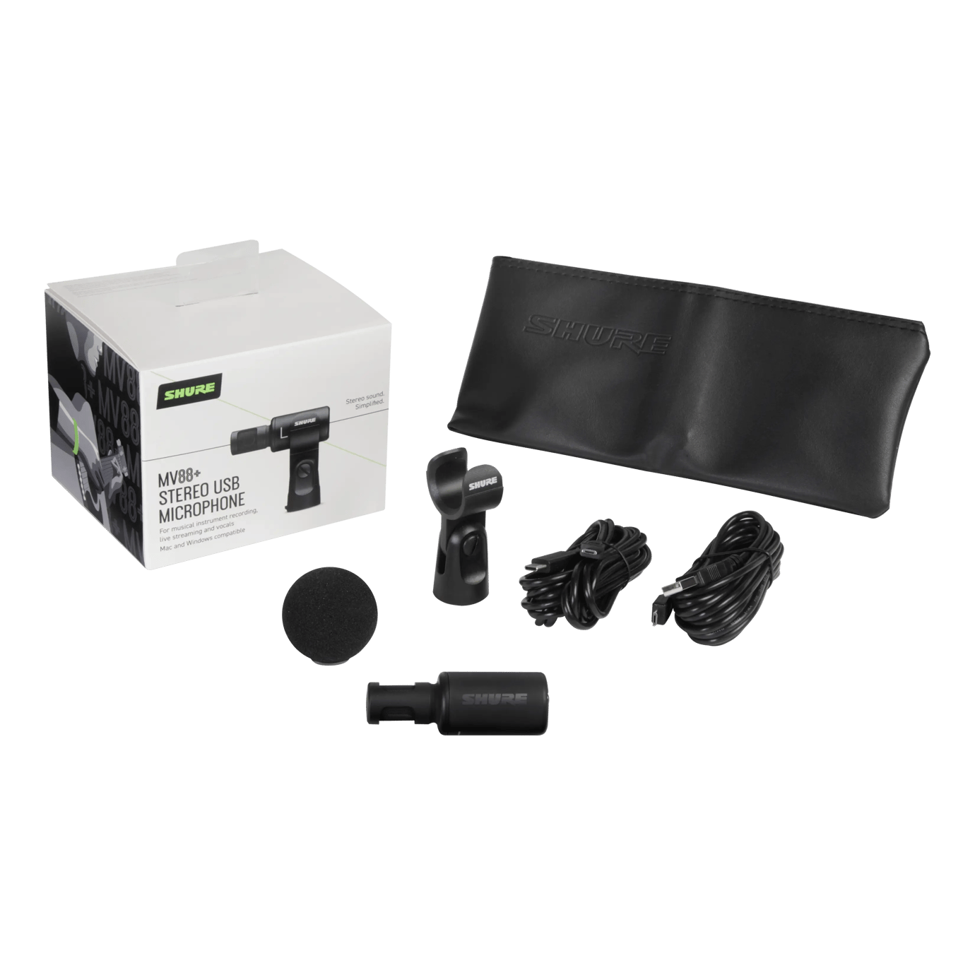 MV88+ ステレオUSBマイクロホン - ステレオコンデンサーマイクロホン