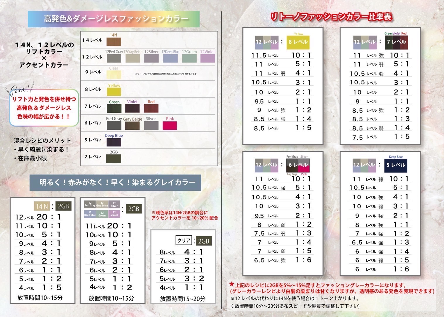 アルテマリトーノカラーに新色！12LVが充実！ミックスレシピあり