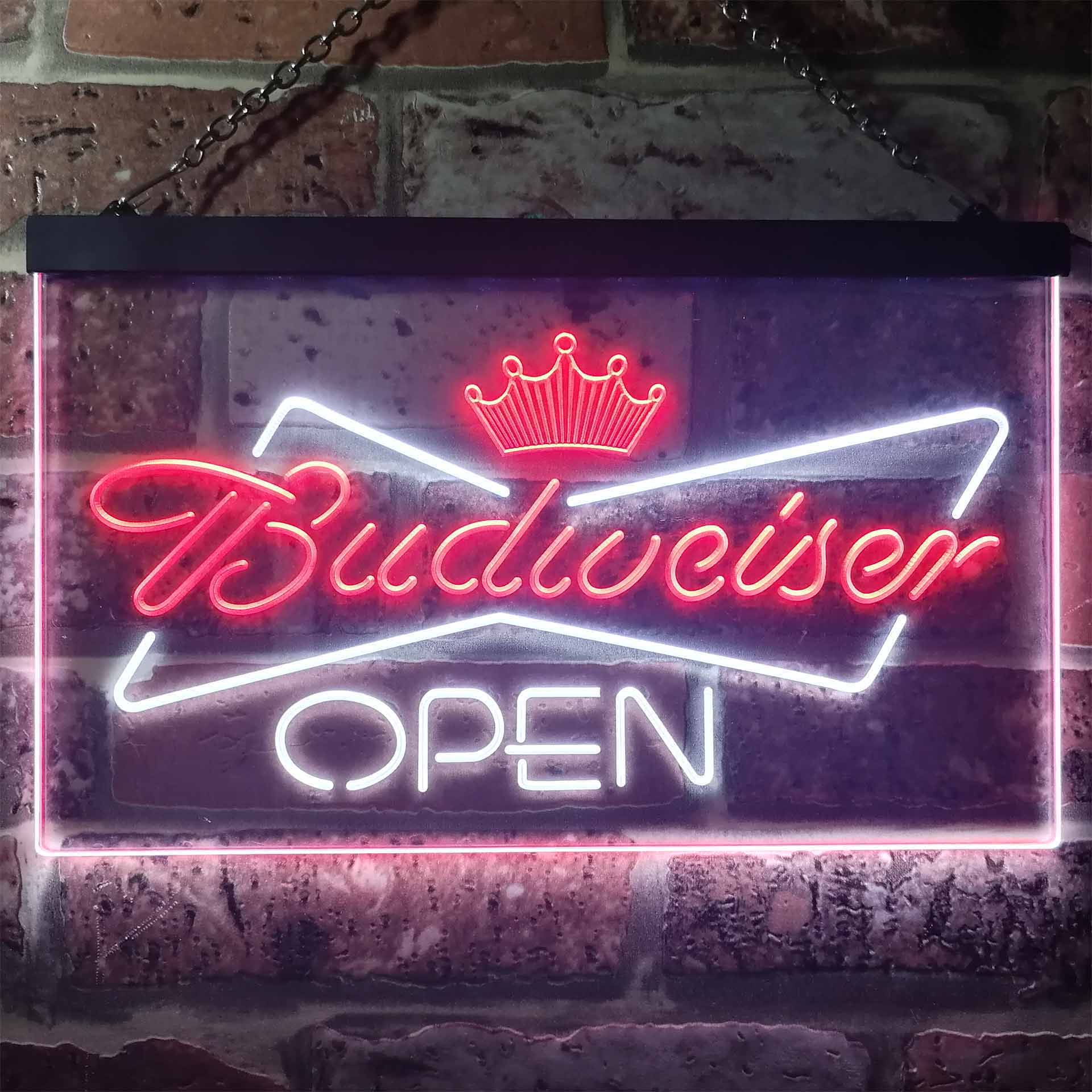 Budweiser Open Home Bar Home Bar Neon Light LED Sign | Home Bar Gift