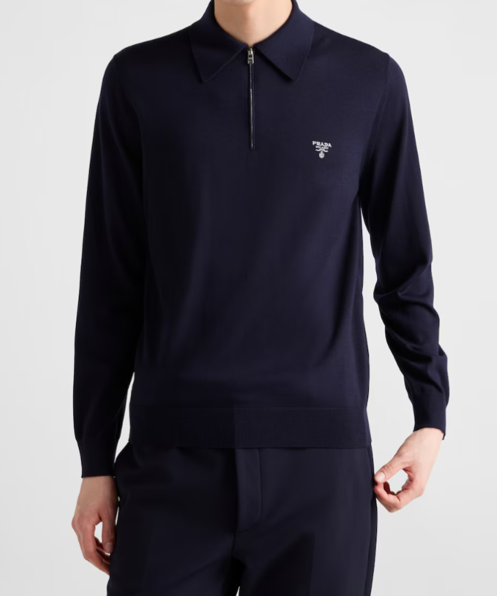 PRADA/プラダ_Men通販 | スーパーファインウール ポロシャツ【送料無料