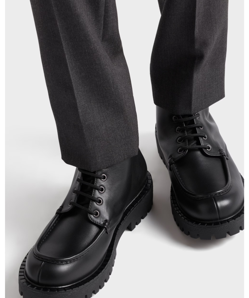 PRADA/プラダ_Men通販 | レースアップレザー ブーティー【送料無料