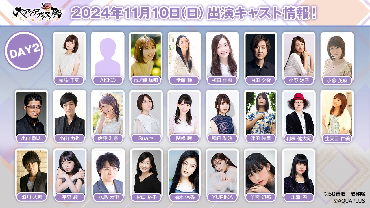 大アクアプラス祭 -30th Anniversary-」グッズラインナップ公開