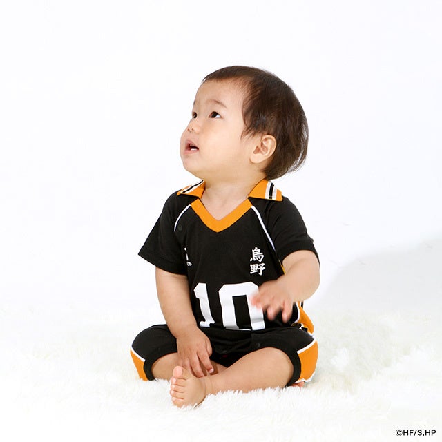 ハイキュー!!×BABYDOLL『背番号が選べる ユニフォームロンパース』烏野