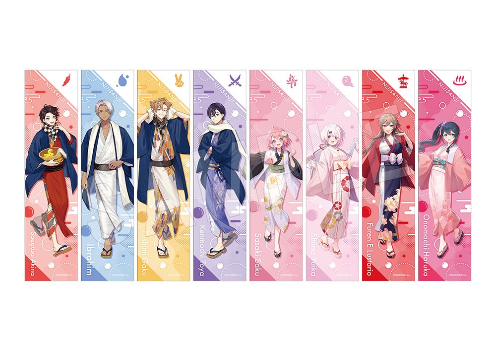 にじさんじ』×極楽湯・RAKU SPAコラボキャンペーンが開催決定！浴衣姿