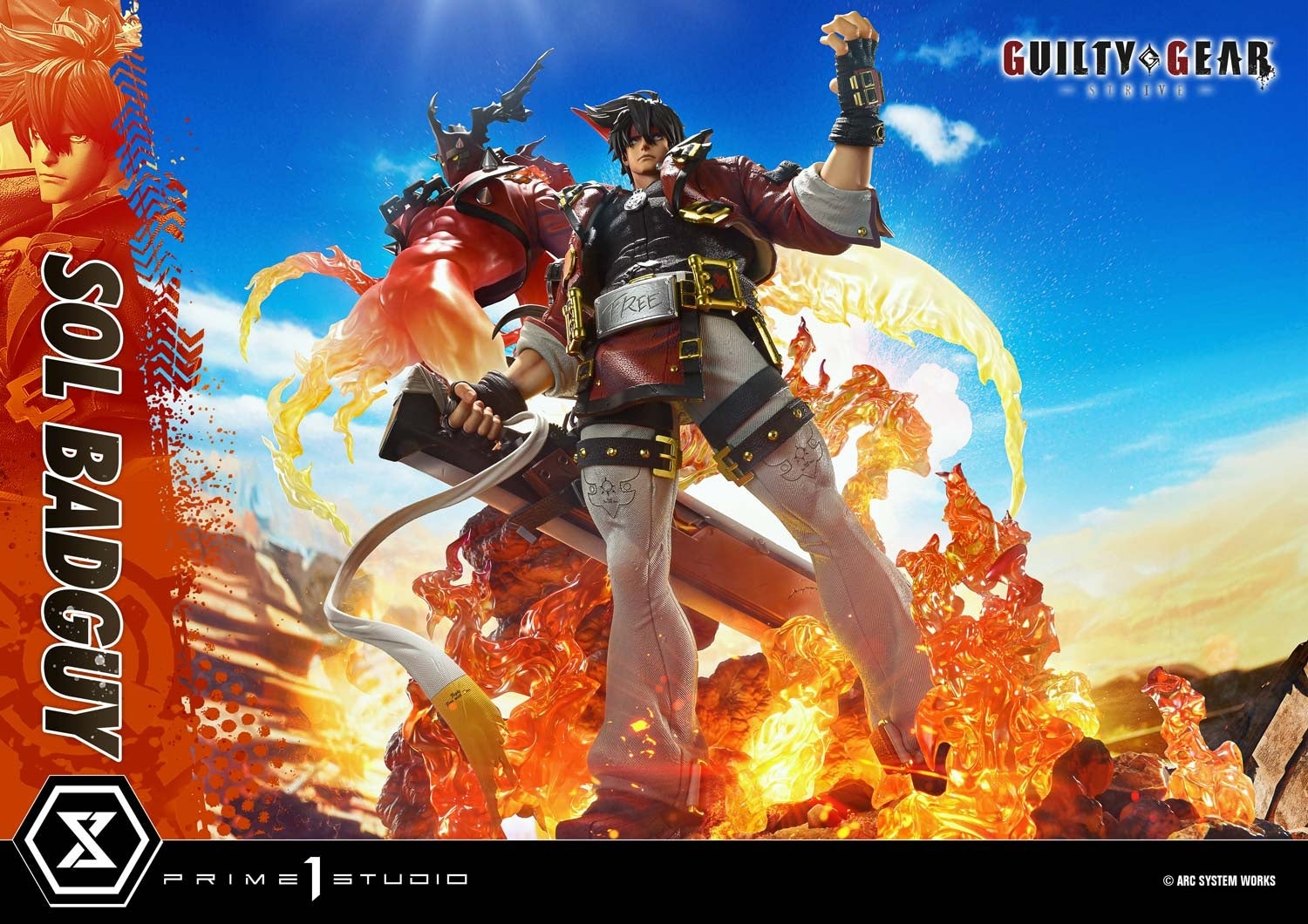 GUILTY GEAR -STRIVE-』の「ソル＝バッドガイ」を、1/4スケールで立体