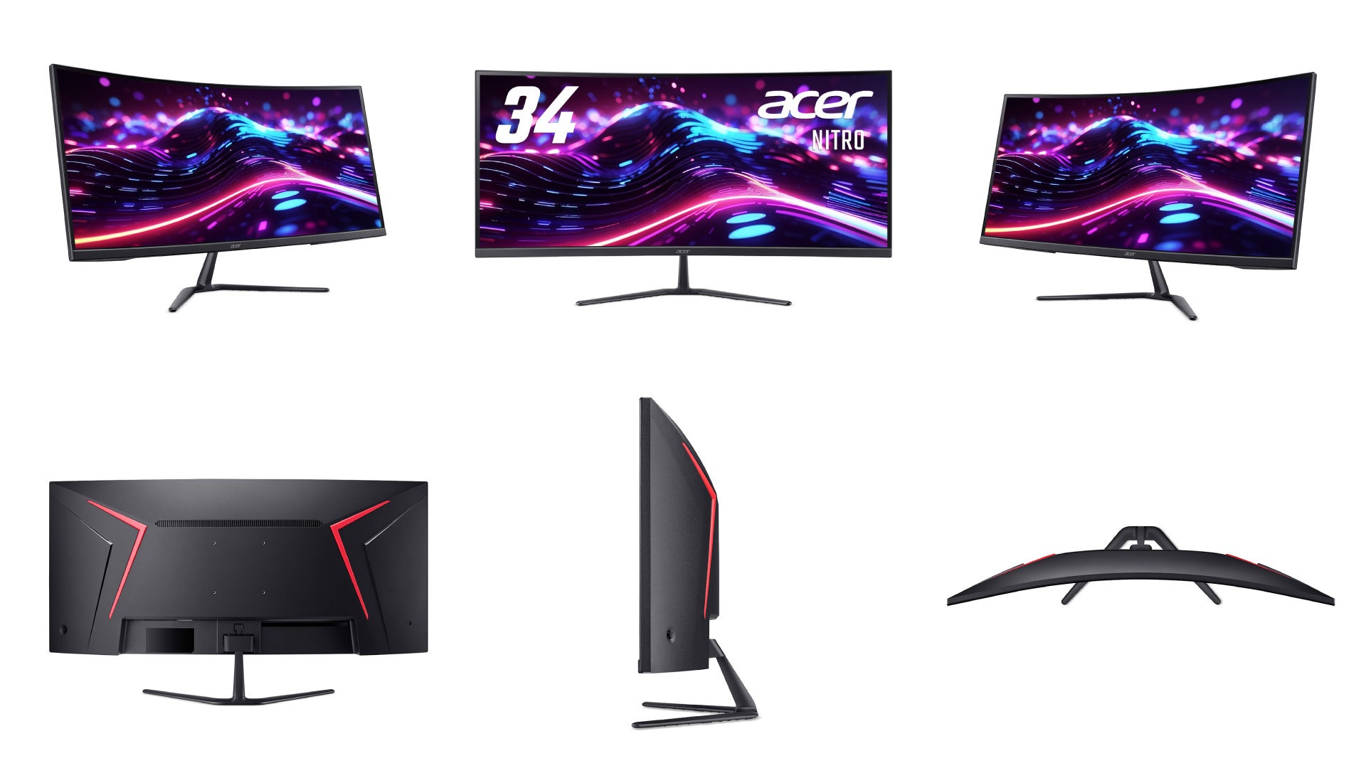 Acer、湾曲1500RのNitro ED0ゲーミングモニター3機種を発売 －34インチ
