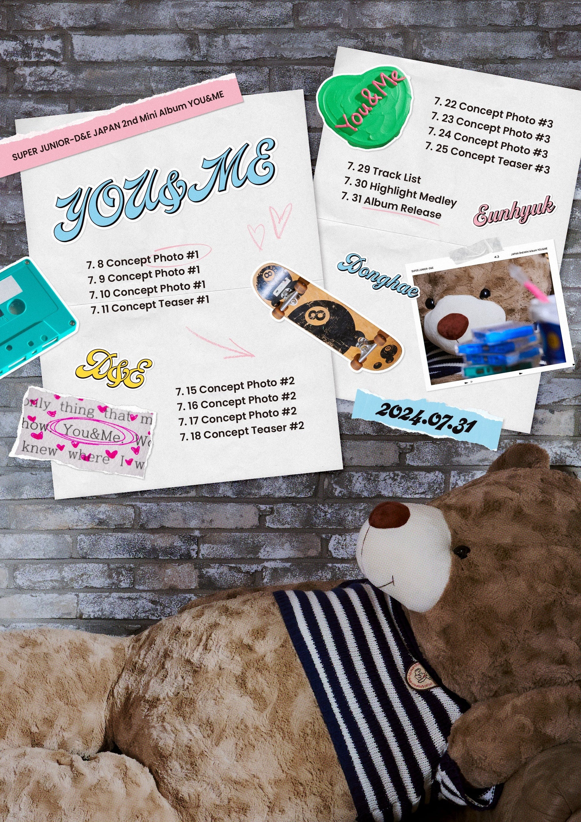 SUPER JUNIOR-D&E JAPAN 2nd Mini Album『YOU&ME』可愛いジャケット
