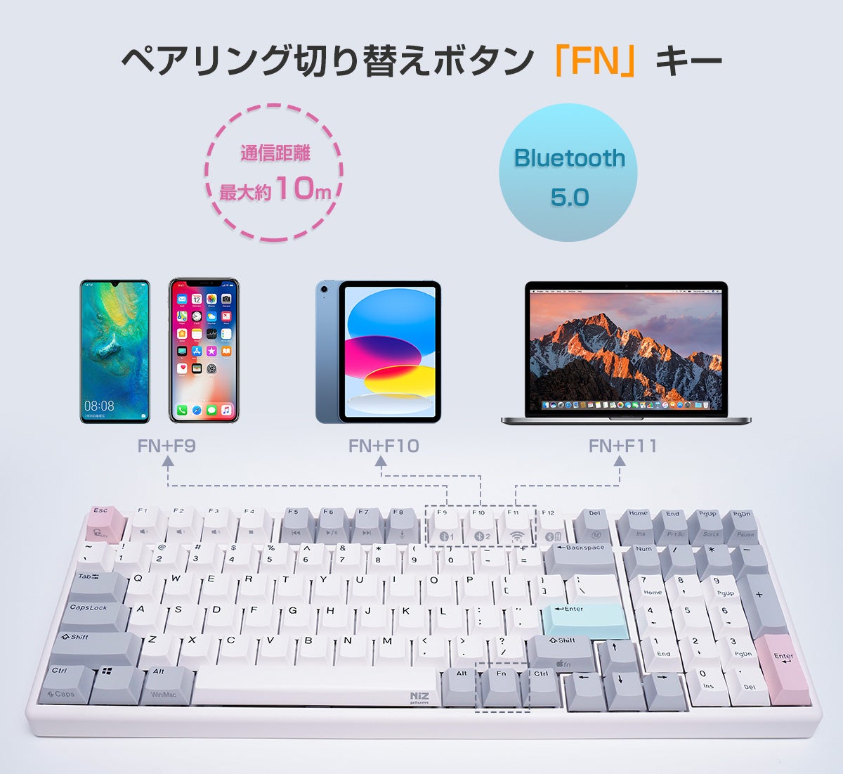 NiZ最強ワイヤレスで複数デバイスを接続可能【唯一無二で心地よい最高