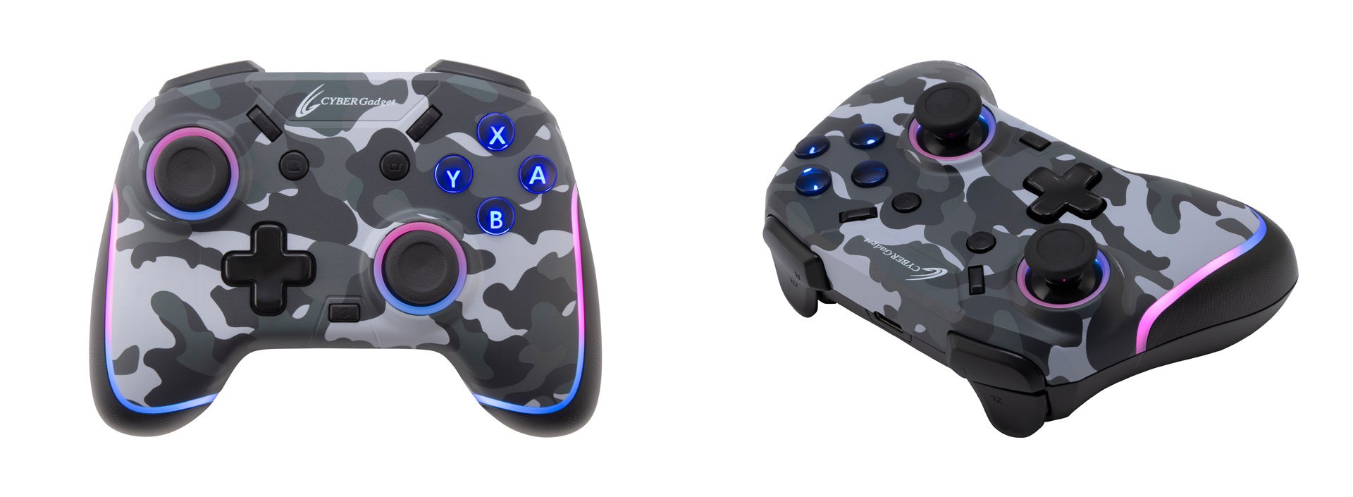 人気のSwitch用ゲーミングコントローラーに新色「カモフラージュグレー