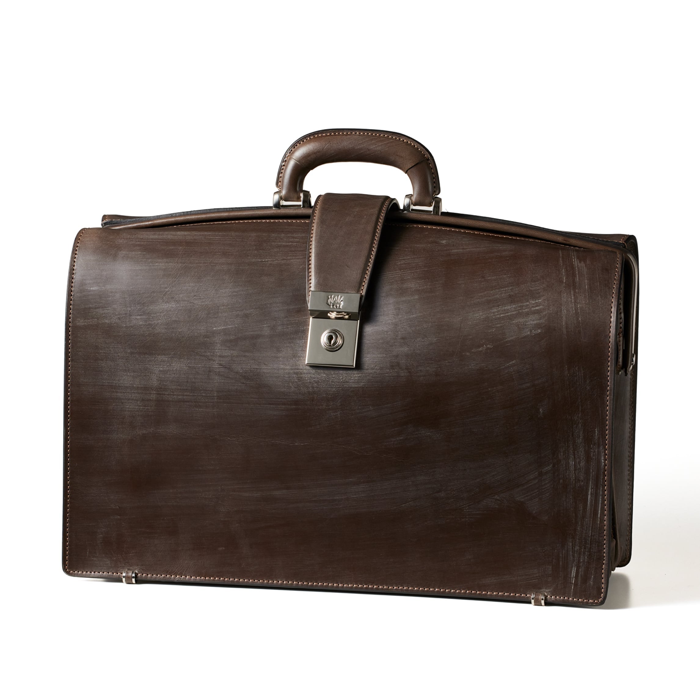 ココマイスター COCOMEISTER 3つマチ ダレスバッグ ダークブラウン