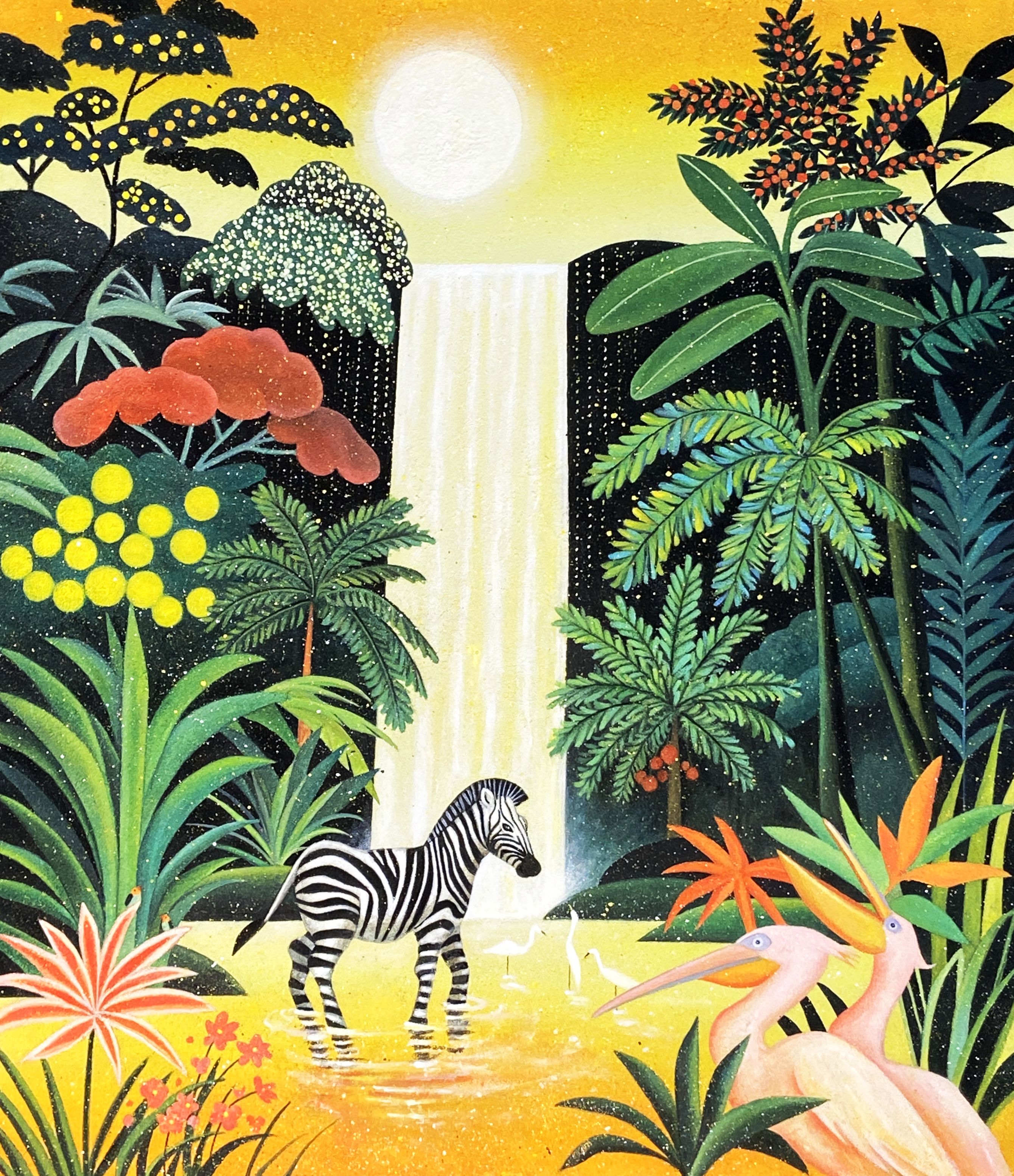 阪神梅田本店】きらめく絵肌で“楽園”をテーマに描く画家、長沼 慧の