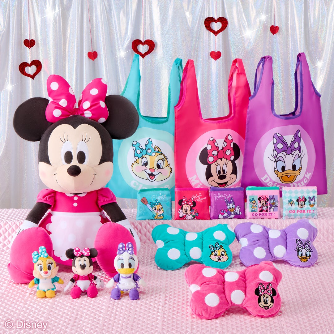 ミニーマウス、デイジーダック、クラリスが頑張るあなたを応援