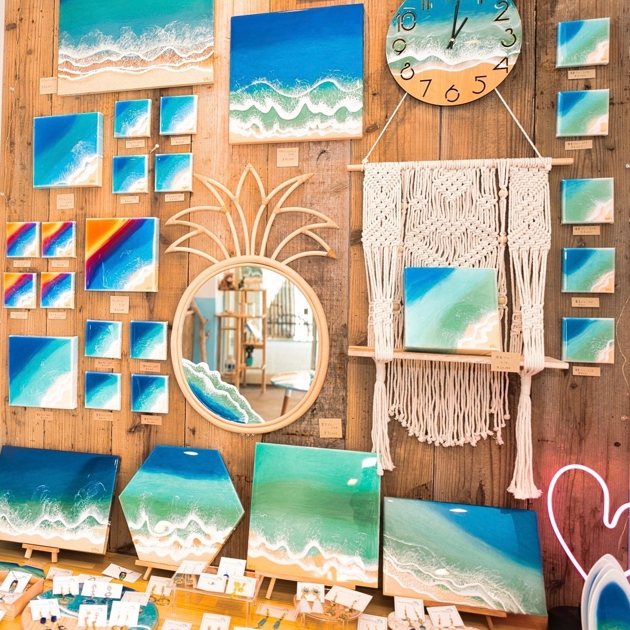 湘南発のオーシャンレジンアート〈Ocean in the hands〉 が関西初登場