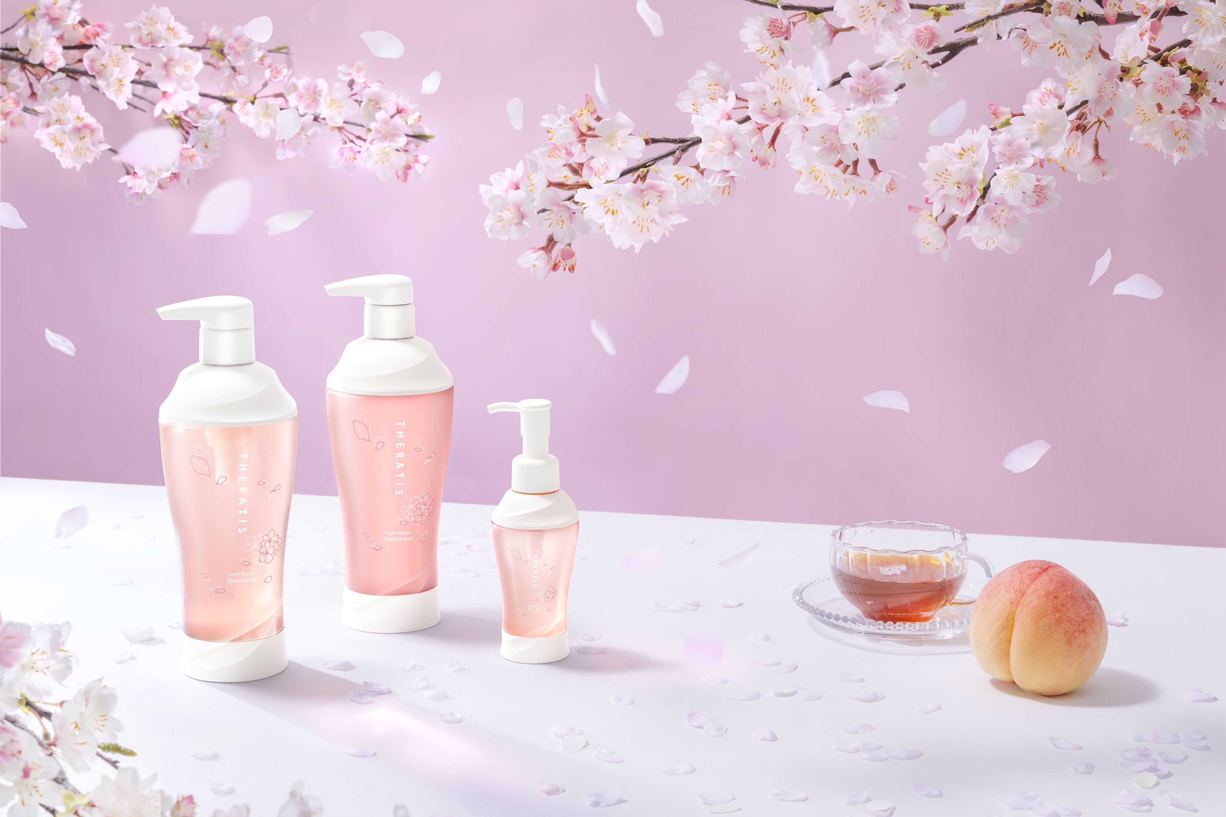 ベスコス受賞の「THERATIS」※1より、春を感じる『夜桜×フルーツティー
