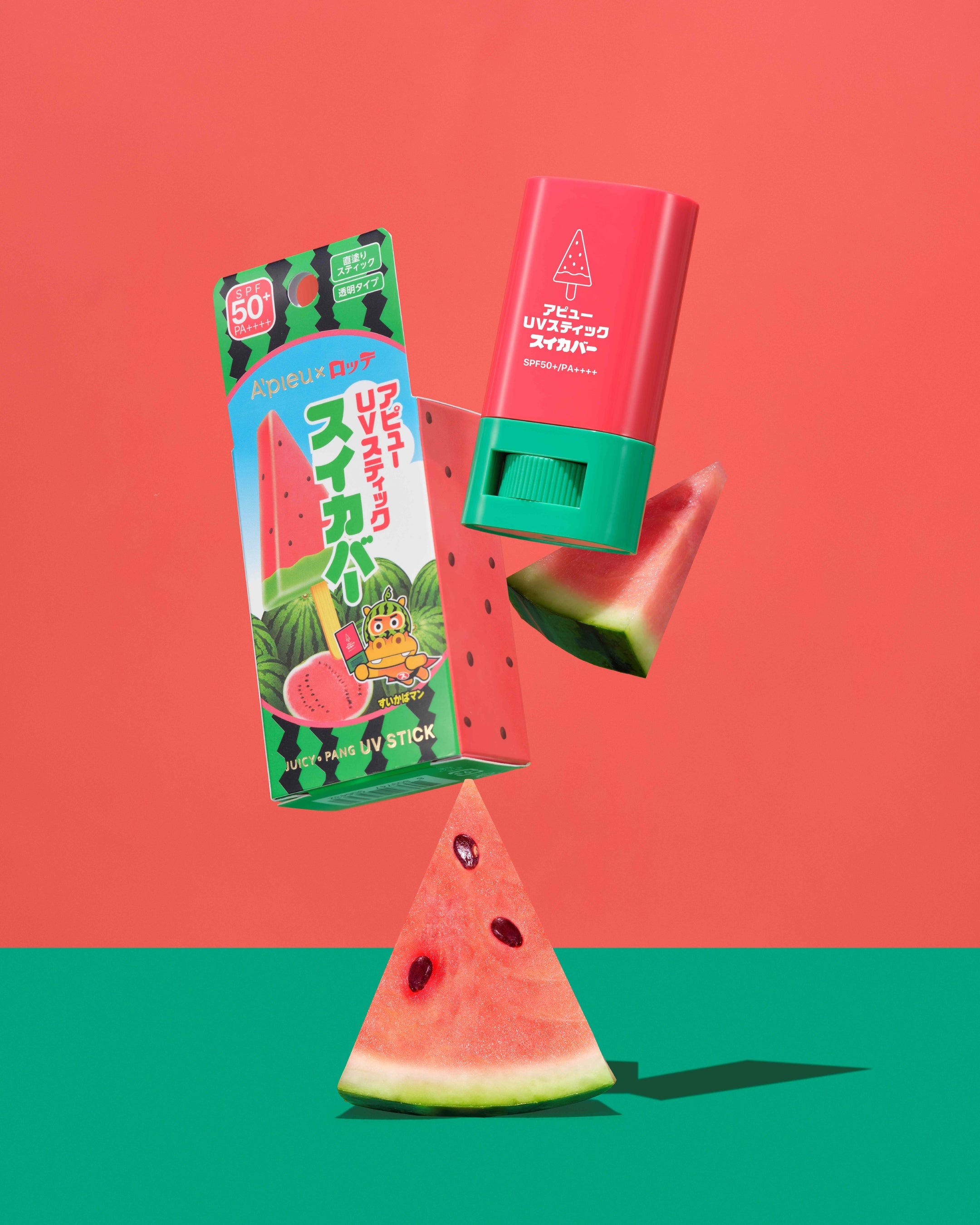 アピュー×ロッテ あの「スイカバー」「メロンバー」と限定コラボ